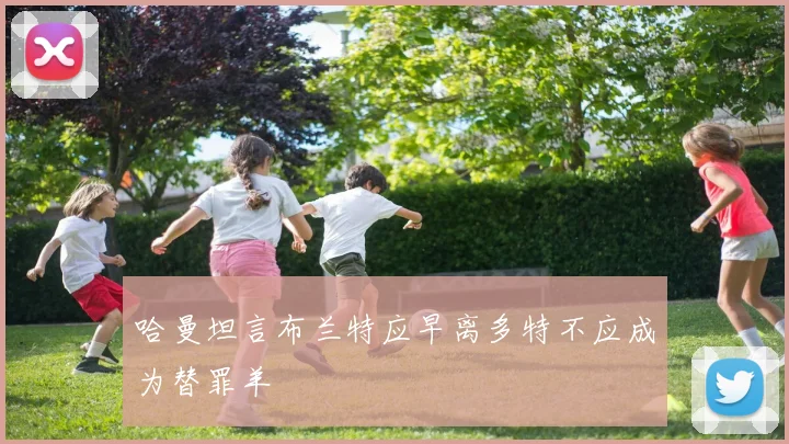 哈曼坦言布兰特应早离多特不应成为替罪羊